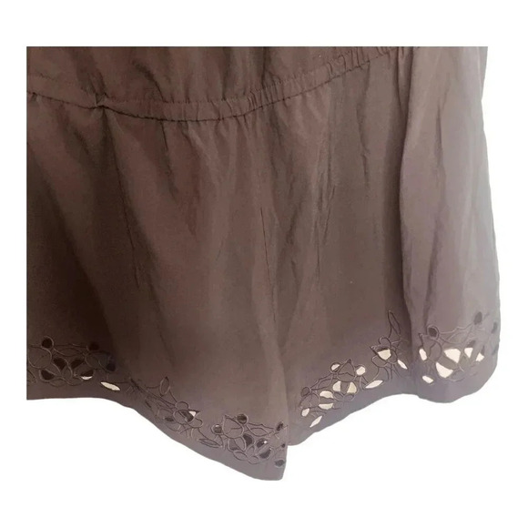 Fabletics Women's Black Cutout Embroidered Prue Romper - Picture 5 of 7